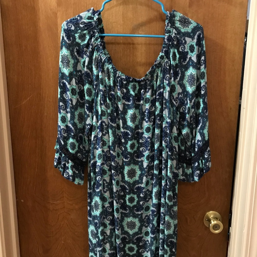 Turquoise dress